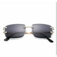 thumbnail image 2 of Men Sunglasses Hip Hop Shades Classic Square Black, 2 of 2