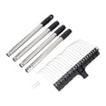 thumbnail image 3 of Zorion Long Handle Garden Rake Heavy Duty Courtyard Thatch Rake Lawn Leaf Rake for Farm 4 Sections 1.6M, 3 of 9