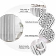 thumbnail image 6 of Black White Striped Waterproof Fabric Shower Curtain,Modern Farmhouse Geometric Waterproof Fabric Shower Curtain for Bathroom Curtains Bathtubs Hotel Shower Curtains with 12 Hooks Stall 48x72in, 6 of 8