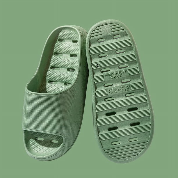 Zapatillas de verano para el hogar, sandalias, zapatillas para mujer, antideslizantes, para baño, suela gruesa, antifugas, desodorantes, zapatillas de coco