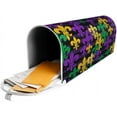 thumbnail image 6 of Mardi Gras. Mailbox Cover Mailbox Wraps, Waterproof Mailbox Covers Magnetic Post Box Cover Large Size 25.5"(L) x 21"(W) Garden Yard Outside Farmhouse Home Decor, 6 of 6