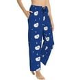 thumbnail image 2 of Naloa Moon Lamb Print Women’s Ultra-Soft Comfy Pajama Lounge Pants with Pockets & Drawstring, 2 of 8