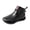 Black, variant on Men Women Rain Shoes Adjustable Strap Short Rain Boots Thick Sole Waterproof Non Slip Outdoor Shoes