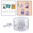 thumbnail image 3 of yuksok Clips Creative Clips with Thumbtacks Metal Pushpin Clips for Cork Boards Dispaly, 3 of 9
