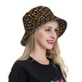thumbnail image 6 of Pofeuu Flowe Rooster Print Bucket Hat for Women Men Reflective Bucket Hats Beach Summer Sun Hat Travel Fisherman Cap, 6 of 6