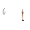 thumbnail image 1 of Escultura de pingüino,Escultura de pingüino para decoración nórdica del hogar,Adorno de mesa con estatua de animal,artesanía para decoración de dormitorio,Estatuas de mujeres,Estatuas y, 1 of 8