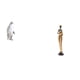 thumbnail image 1 of Escultura de pingüino, estatua de animal de resina, adorno de mesa, figura de mujer, artesanía decorativa, adecuada para dormitorio, sala de estar, re, 1 of 8