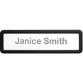thumbnail image 1 of Lorell Recycled Plastic Cubicle Nameplate - 1 Each - 0.9" Width x 2.7" Height - Plastic - Black | Bundle of 2 Each, 1 of 1
