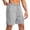 Gray, variant on WIZUTIZ Mens Running Shorts with Zipper Pockets 5" Lightweight Basketball Gym Workout Shorts Athletic