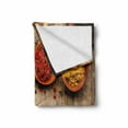 thumbnail image 2 of Spice Soft Flannel Fleece Blanket, Curry Saffron Turmeric and Cinnamon in Spoons on a Wooden Background Handful Amount, Cozy Plush for Indoor and Outdoor Use, 50" x 60", Multicolor, by Ambesonne, 2 of 6