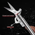 thumbnail image 2 of Tignapoo Compact Portable Pruning Shears with Sharp Tips for Harvesting Fruits and Trimming Plants – Versatile Garden Tool in Black – Ergonomic Design and Safety Lock for Easy Use, 2 of 6