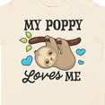 thumbnail image 4 of Inktastic My Poppy Loves Me with Sloth and Hearts Boys or Girls Toddler T-Shirt, 4 of 5
