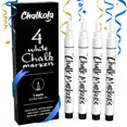 thumbnail image 1 of Rotuladores de tiza Chalkola con punta extrafina, color blanco (paquete de 4 unidades, 1 mm), 1 of 9