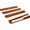 Burnt, variant on American Mahjong Racks with Magnetic Pushers, Set of 4, Natural Wood Tile Holders, 17.3 in