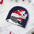 thumbnail image 4 of Ganfancp Europea y Americana Popular Fiesta de Navidad Moda Personalidad Tendencia Cálido y Frío a Prueba de Navidad Gorro de Punto con Luces Rebajas Flash Deals 1X Sombrero, 4 of 6