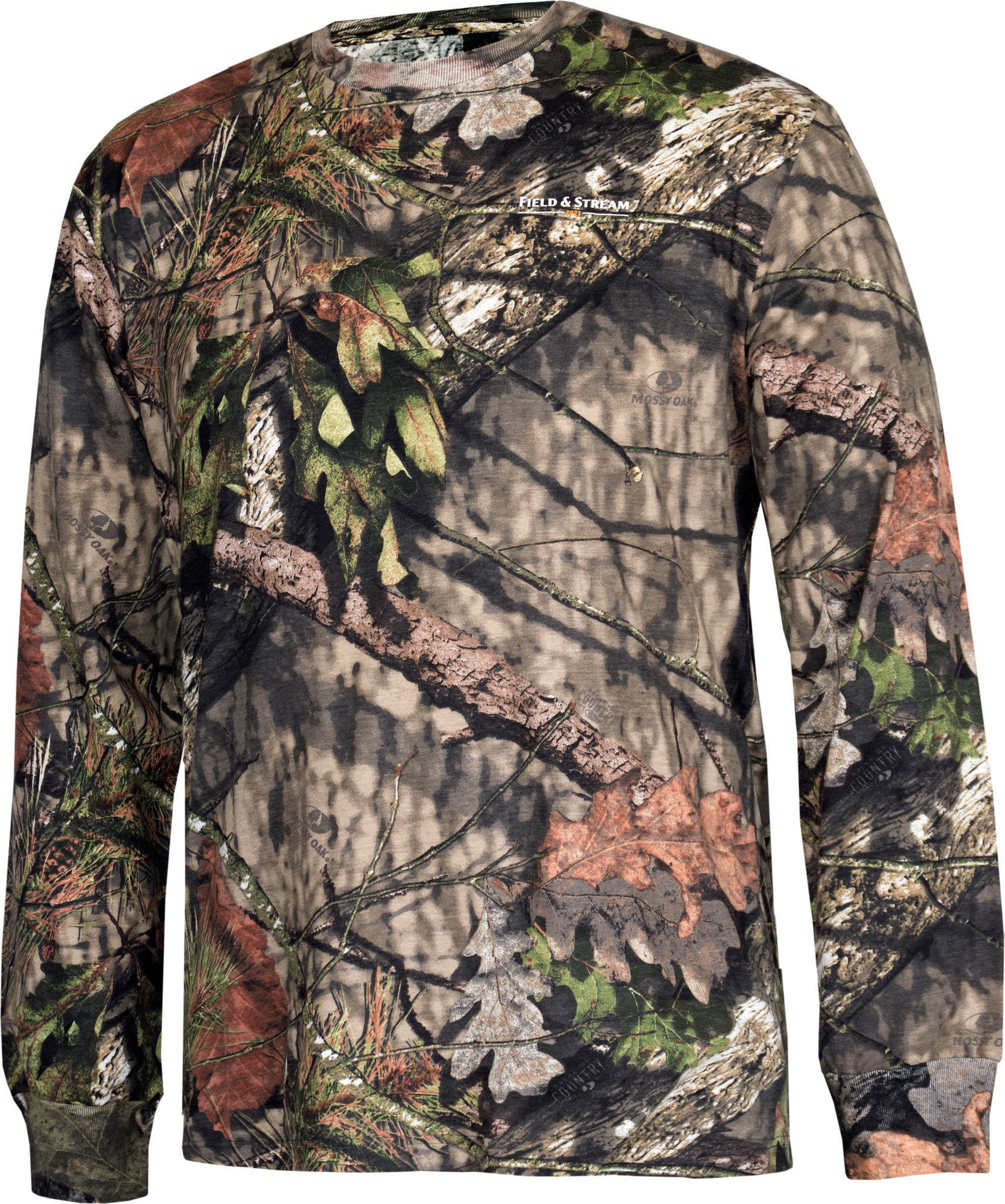 Field & Stream Mossy Oak Camo Hunting Button Up Men's Long Sleeve Shirt NEW 