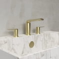 thumbnail image 2 of Belanger OPA79CMG Two-Handle Widespread Bathroom Faucet with Drain Assembly, Matte Gold, 2 of 9