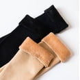 thumbnail image 3 of Calcetines de longitud media de color carne con terciopelo para mujer, color piel, hasta la rodilla, otoño e invierno, calcetines anchos hasta la rodilla, calcetines gruesos de tiro alto, calcetines, 3 of 5