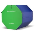 thumbnail image 1 of We Sell Mats Gymnastics Octagon Tumbling Mat, XL, Lime Green-Blue, 1 of 3