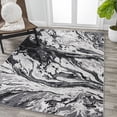 thumbnail image 6 of JONATHAN Y SILK ORCHID 4 x 6 Area Rug, Swirl Marbled Abstract - Black/Ivory, SOR203E-4, 6 of 9