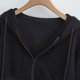 thumbnail image 4 of Sudadera con capucha y manga larga para mujer, informal, lisa, de manga larga, con bolsillo y cremallera, para exteriores, con capucha, 4 of 5