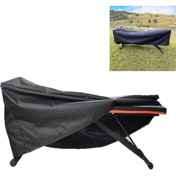 Yardley London Adjustable Weight Bench Cover, 600D Oxford Waterproof Protective Cover for Home Gym, Black