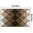 thumbnail image 6 of Unique Bargains Geometric Pattern Bathroom Rug Mat Soft Absorbent Bath Mat Non-Slip Carpet Brown 20" x 32", 6 of 6