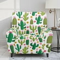 thumbnail image 2 of Xixirimido Cactus and Floral Pattern Recliner Chair Covers 4-Pieces Stretch Lazy Boy Recliner Covers with Pocket Reclining Slipcovers Soft Sofa Slipcover Furniture Protector for Pets Kids, 2 of 8