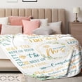 thumbnail image 2 of LHSHID Bride to Be Gifts Blanket Bridal Shower Gifts Engagement Gift Wedding Gifts Bachelorette Party Gifts Bridal Shower Decorations Future Mrs Throw Blanket 60x80in, 2 of 6