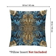 thumbnail image 4 of Acheng Gold and Blue Abstract Art Short Plush Pillowcase Set of 2 White, 4 of 7