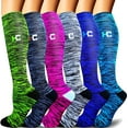 thumbnail image 1 of Compression Socks Women & Men 20-30mmHg - Best Support for Running,Sports,Hiking,Flight Travel,Circulation, 1 of 7