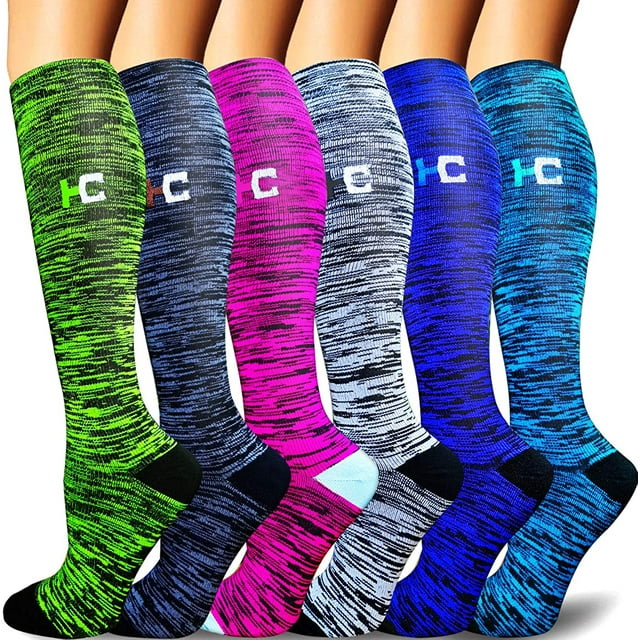 Compression Socks Women & Men 20-30mmHg - Best Support for Running,Sports,Hiking,Flight Travel,Circulation