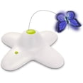 thumbnail image 1 of Juguete interactivo con forma de mariposa Flutter Bug para gatos con dos mariposas de repuesto que parpadean, 1 of 7