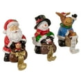 thumbnail image 4 of Northlight Santa, Snowman and Reindeer Christmas Stocking Holders - 5.25" - Set of 3, 4 of 5