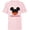 Soft Pink, variant on Disney Mickey Mouse Red Shorts Icon Hermano Familia Spanish- Short Sleeve T-Shirt for Kids - Customized-White