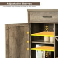 thumbnail image 5 of Costway Buffet Cabinet Sideboard Console Storage Cabinet side Cabinet With Two Drawers Brown, 5 of 10