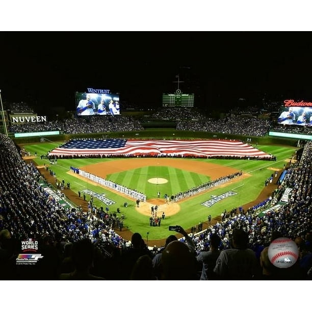 Wrigley Field Game 3 of the 2016 World Series Photo Print (11 x 14
