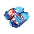thumbnail image 3 of Yindaity Comfortable Soft Soled Fashionable Cartoon Slippers for Boys and Girls Slippers (Dark Blue,9-9.5 Years), 3 of 5