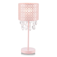 thumbnail image 2 of Bouclair Vintage Pink Baroque Table Lamp with Decorative Droplets, 2 of 2