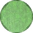 thumbnail image 1 of Ahgly Company Indoor Round Oriental Green Industrial Area Rugs, 8' Round, 1 of 4