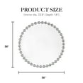 thumbnail image 3 of Madison Park Beaded 36" Dia Round Wall Mirror, with Luxury Iron Framed, Modern Wall Mounted Mirror for Home Décor, Silver, 3 of 7