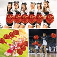thumbnail image 5 of LINLIN Pom Poms Cheerleader 2 Pieces Metallic Cheerleading Pompons Flower Ball, Aerobics Cheerleading Pom Poms, for Sports Dance Cheerleading Pompons Plastic, 5 of 7