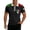 Black, variant on Men Polo Shirts Men's Short Sleeve Zip Polo Shirt Italian Flag Print Modern Top Patriotic Design Breathable Knit Fabric Lightweight Casual Black L
