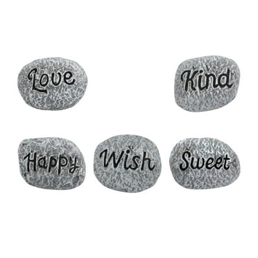 Gazechimp Potted Paving Stones Miniature Small Stones Potted Decor Horticultural Landscape