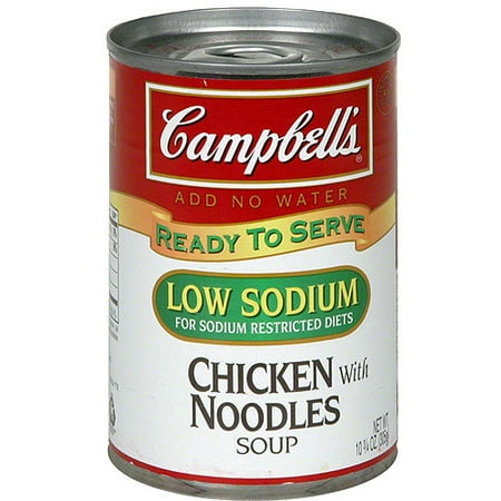 Chicken noodle soup food label