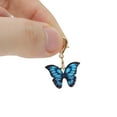 thumbnail image 3 of Unique Bargains 1 Pair Shoelace Charms Sparkly Butterfly Decorative Shoe Clips Dark Blue, 3 of 5