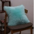 thumbnail image 2 of Square Furry fur (front) Faux (back) pillow 18''x18'' W/Without Insert, 2 of 10