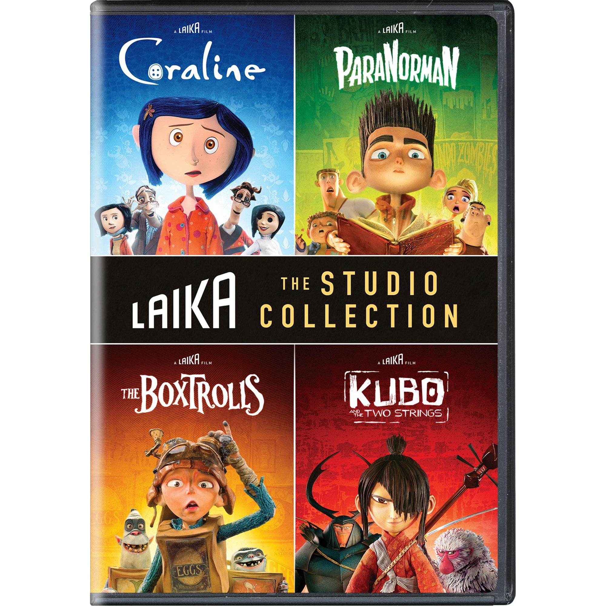 Laika 4-Movie Collection (Boxtrolls/Coraline/Kubo/Paranorman) (DVD), Family, Shout! Factory