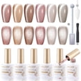 thumbnail image 1 of Gellen Kit de Barniz de Uñas en Gel para Ojos de Gato, 6 Colores Brillantes, Barniz en Gel para Ojos de Gato Rosa y Gris con Imán, Kit de Arte de Uñas LED UV, Regalos para Mujer, 1 of 7