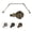 Antique Brass, variant on Central Design ABay-89-5 0.8125 in. Harmony Bay Window Curtain Rod with Side Rod Extends Upto 20 to 36 in. & Center Rod Extends Upto 38 to 72 in., Satin Nickel